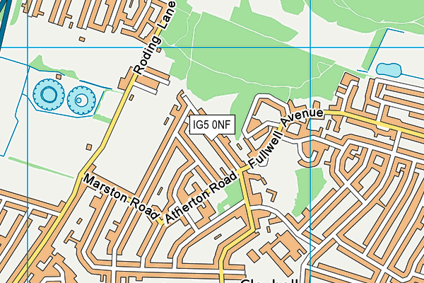 IG5 0NF map - OS VectorMap District (Ordnance Survey) IG5 0NF map - OS VectorMap District (Ordnance Survey)