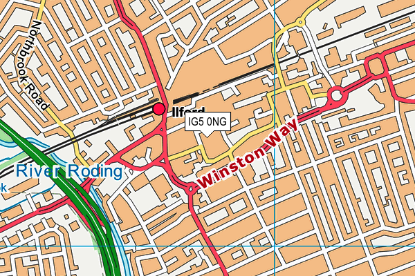 IG5 0NG map - OS VectorMap District (Ordnance Survey) IG5 0NG map - OS VectorMap District (Ordnance Survey)