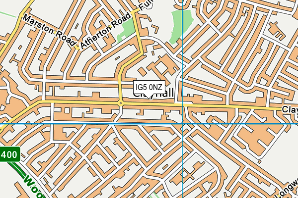 IG5 0NZ map - OS VectorMap District (Ordnance Survey) IG5 0NZ map - OS VectorMap District (Ordnance Survey)