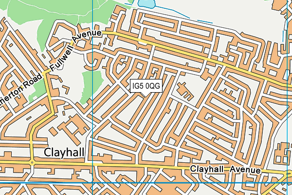 IG5 0QG map - OS VectorMap District (Ordnance Survey) IG5 0QG map - OS VectorMap District (Ordnance Survey)