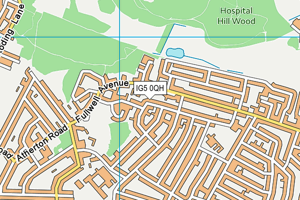IG5 0QH map - OS VectorMap District (Ordnance Survey) IG5 0QH map - OS VectorMap District (Ordnance Survey)