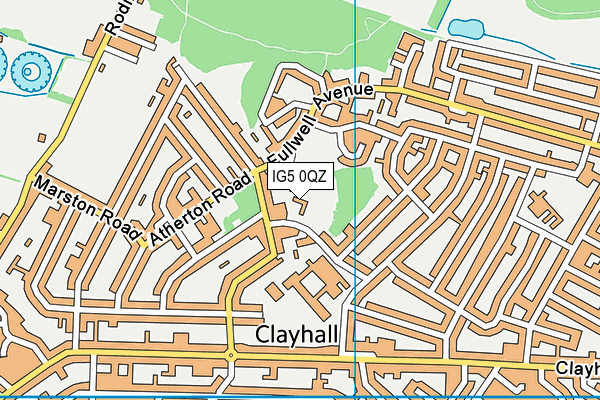 IG5 0QZ map - OS VectorMap District (Ordnance Survey) IG5 0QZ map - OS VectorMap District (Ordnance Survey)