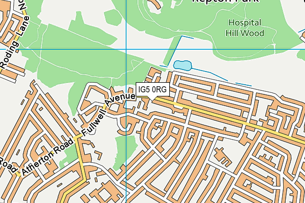 IG5 0RG map - OS VectorMap District (Ordnance Survey) IG5 0RG map - OS VectorMap District (Ordnance Survey)