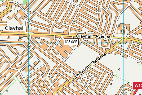 IG5 0SF map - OS VectorMap District (Ordnance Survey) IG5 0SF map - OS VectorMap District (Ordnance Survey)
