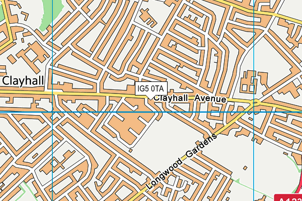 IG5 0TA map - OS VectorMap District (Ordnance Survey) IG5 0TA map - OS VectorMap District (Ordnance Survey)