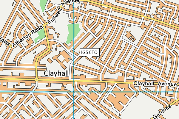 IG5 0TQ map - OS VectorMap District (Ordnance Survey) IG5 0TQ map - OS VectorMap District (Ordnance Survey)