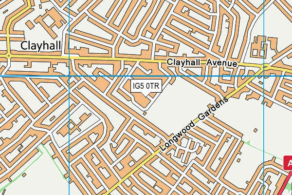 IG5 0TR map - OS VectorMap District (Ordnance Survey) IG5 0TR map - OS VectorMap District (Ordnance Survey)