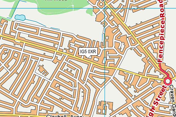 IG5 0XR map - OS VectorMap District (Ordnance Survey) IG5 0XR map - OS VectorMap District (Ordnance Survey)