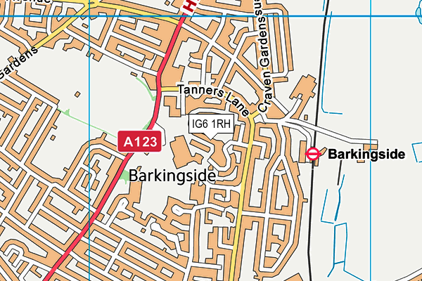 IG6 1RH map - OS VectorMap District (Ordnance Survey) IG6 1RH map - OS VectorMap District (Ordnance Survey)