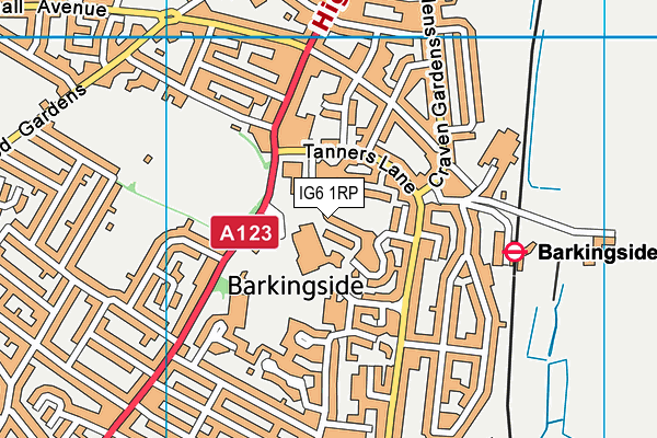 IG6 1RP map - OS VectorMap District (Ordnance Survey) IG6 1RP map - OS VectorMap District (Ordnance Survey)