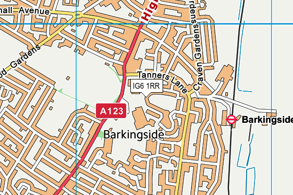 IG6 1RR map - OS VectorMap District (Ordnance Survey) IG6 1RR map - OS VectorMap District (Ordnance Survey)