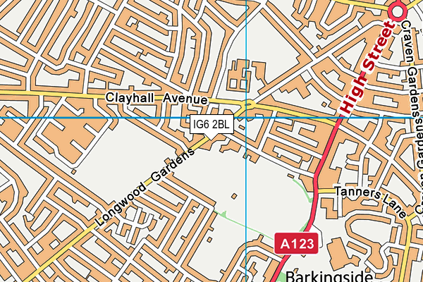 IG6 2BL map - OS VectorMap District (Ordnance Survey) IG6 2BL map - OS VectorMap District (Ordnance Survey)