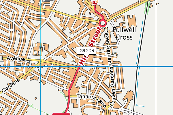 IG6 2DR map - OS VectorMap District (Ordnance Survey) IG6 2DR map - OS VectorMap District (Ordnance Survey)