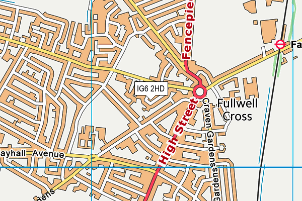 IG6 2HD map - OS VectorMap District (Ordnance Survey) IG6 2HD map - OS VectorMap District (Ordnance Survey)