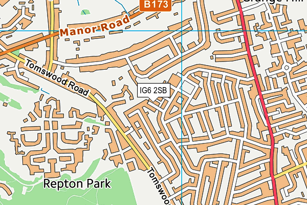IG6 2SB map - OS VectorMap District (Ordnance Survey) IG6 2SB map - OS VectorMap District (Ordnance Survey)