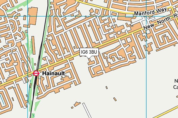 IG6 3BU map - OS VectorMap District (Ordnance Survey) IG6 3BU map - OS VectorMap District (Ordnance Survey)