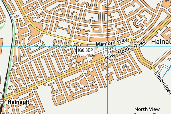 IG6 3EP map - OS VectorMap District (Ordnance Survey) IG6 3EP map - OS VectorMap District (Ordnance Survey)