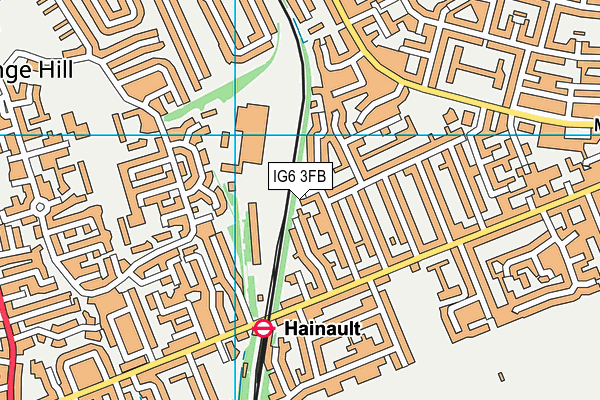 IG6 3FB map - OS VectorMap District (Ordnance Survey) IG6 3FB map - OS VectorMap District (Ordnance Survey)