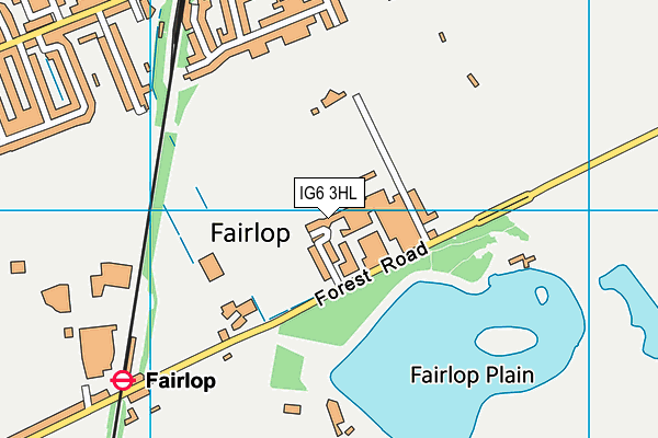 IG6 3HL map - OS VectorMap District (Ordnance Survey) IG6 3HL map - OS VectorMap District (Ordnance Survey)