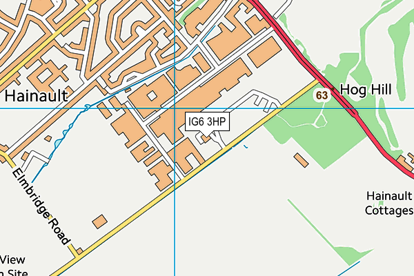 IG6 3HP map - OS VectorMap District (Ordnance Survey) IG6 3HP map - OS VectorMap District (Ordnance Survey)