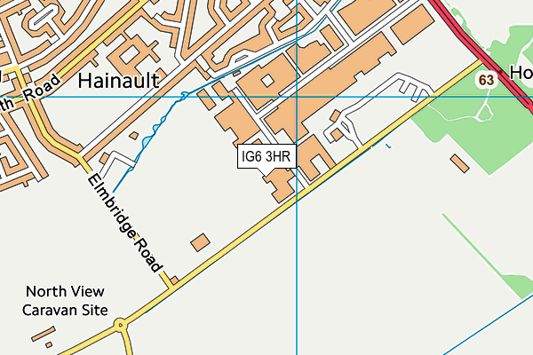 IG6 3HR map - OS VectorMap District (Ordnance Survey) IG6 3HR map - OS VectorMap District (Ordnance Survey)