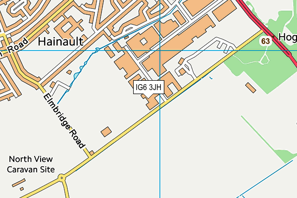 IG6 3JH map - OS VectorMap District (Ordnance Survey) IG6 3JH map - OS VectorMap District (Ordnance Survey)