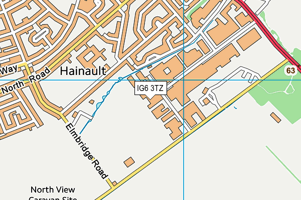 IG6 3TZ map - OS VectorMap District (Ordnance Survey) IG6 3TZ map - OS VectorMap District (Ordnance Survey)