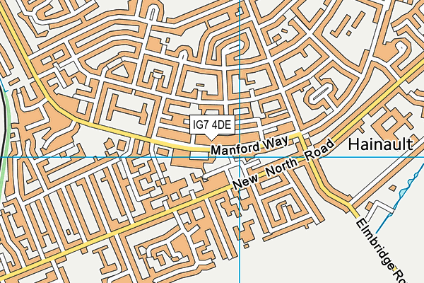 IG7 4DE map - OS VectorMap District (Ordnance Survey) IG7 4DE map - OS VectorMap District (Ordnance Survey)