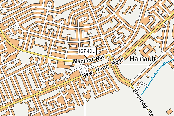 IG7 4DL map - OS VectorMap District (Ordnance Survey) IG7 4DL map - OS VectorMap District (Ordnance Survey)