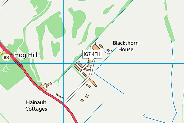IG7 4FH map - OS VectorMap District (Ordnance Survey) IG7 4FH map - OS VectorMap District (Ordnance Survey)