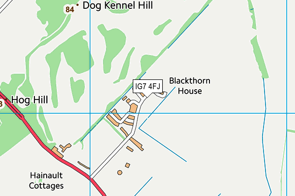 IG7 4FJ map - OS VectorMap District (Ordnance Survey) IG7 4FJ map - OS VectorMap District (Ordnance Survey)