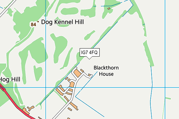 IG7 4FQ map - OS VectorMap District (Ordnance Survey) IG7 4FQ map - OS VectorMap District (Ordnance Survey)