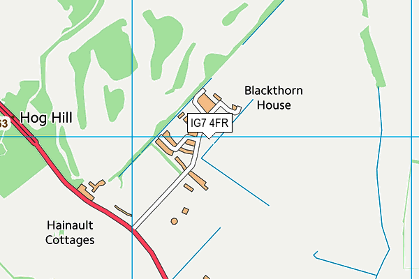 IG7 4FR map - OS VectorMap District (Ordnance Survey) IG7 4FR map - OS VectorMap District (Ordnance Survey)