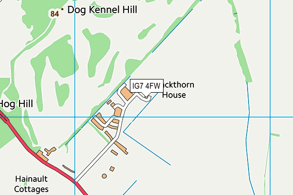 IG7 4FW map - OS VectorMap District (Ordnance Survey) IG7 4FW map - OS VectorMap District (Ordnance Survey)