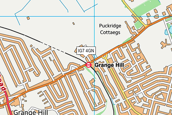 IG7 4GN map - OS VectorMap District (Ordnance Survey) IG7 4GN map - OS VectorMap District (Ordnance Survey)