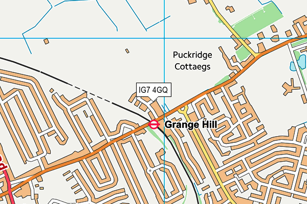 IG7 4GQ map - OS VectorMap District (Ordnance Survey) IG7 4GQ map - OS VectorMap District (Ordnance Survey)