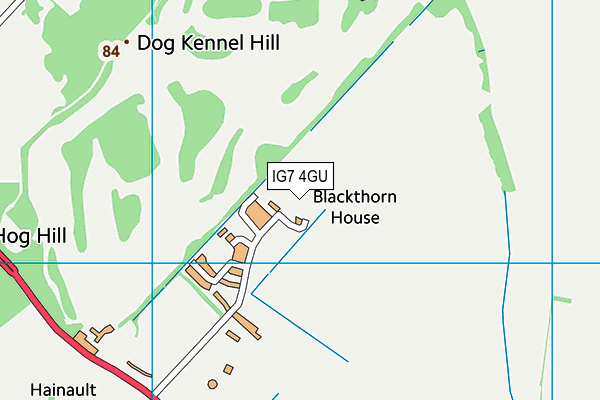 IG7 4GU map - OS VectorMap District (Ordnance Survey) IG7 4GU map - OS VectorMap District (Ordnance Survey)