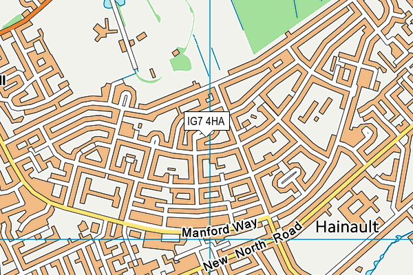 IG7 4HA map - OS VectorMap District (Ordnance Survey) IG7 4HA map - OS VectorMap District (Ordnance Survey)