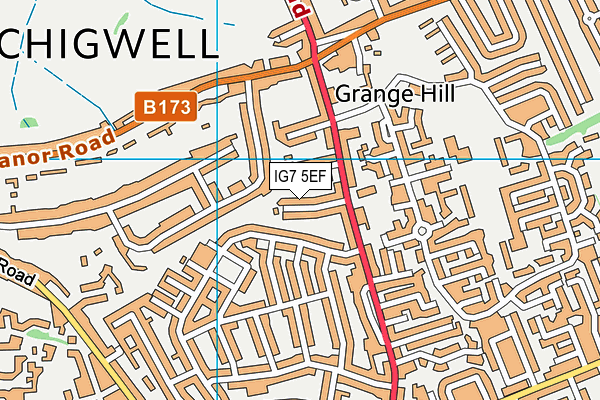 IG7 5EF map - OS VectorMap District (Ordnance Survey) IG7 5EF map - OS VectorMap District (Ordnance Survey)
