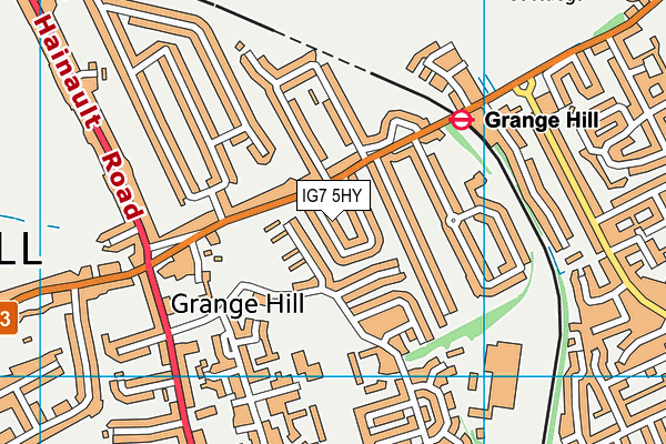 IG7 5HY map - OS VectorMap District (Ordnance Survey) IG7 5HY map - OS VectorMap District (Ordnance Survey)