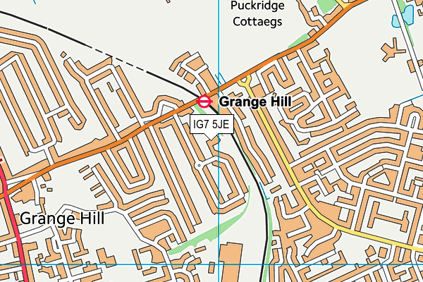IG7 5JE map - OS VectorMap District (Ordnance Survey) IG7 5JE map - OS VectorMap District (Ordnance Survey)