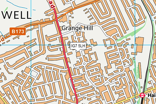 IG7 5LH map - OS VectorMap District (Ordnance Survey) IG7 5LH map - OS VectorMap District (Ordnance Survey)