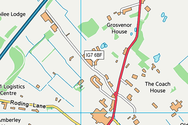 IG7 6BF map - OS VectorMap District (Ordnance Survey) IG7 6BF map - OS VectorMap District (Ordnance Survey)