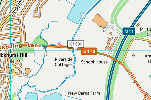 IG7 6BH map - OS VectorMap District (Ordnance Survey) IG7 6BH map - OS VectorMap District (Ordnance Survey)