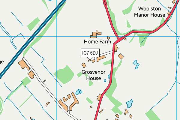 IG7 6DJ map - OS VectorMap District (Ordnance Survey) IG7 6DJ map - OS VectorMap District (Ordnance Survey)