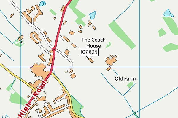 IG7 6DN map - OS VectorMap District (Ordnance Survey) IG7 6DN map - OS VectorMap District (Ordnance Survey)