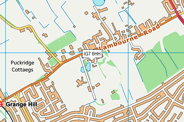IG7 6HH map - OS VectorMap District (Ordnance Survey) IG7 6HH map - OS VectorMap District (Ordnance Survey)