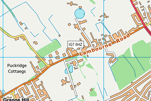 IG7 6HZ map - OS VectorMap District (Ordnance Survey) IG7 6HZ map - OS VectorMap District (Ordnance Survey)