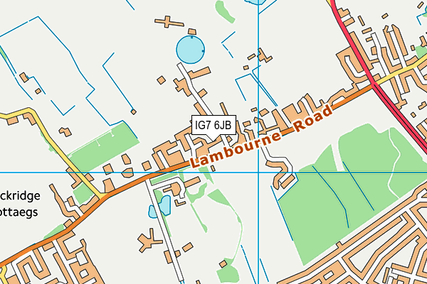 IG7 6JB map - OS VectorMap District (Ordnance Survey) IG7 6JB map - OS VectorMap District (Ordnance Survey)