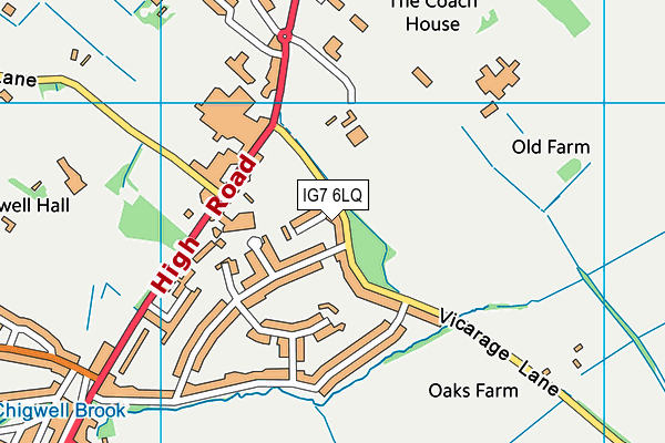 IG7 6LQ map - OS VectorMap District (Ordnance Survey) IG7 6LQ map - OS VectorMap District (Ordnance Survey)